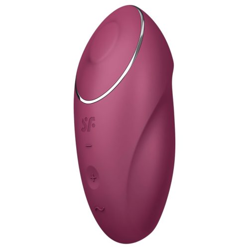 Satisfyer Tap & Climax 1 - 2in1 vibrátor és csiklóizgató (piros)