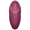 Satisfyer Tap & Climax 1 - 2in1 vibrátor és csiklóizgató (piros)