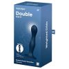 Satisfyer Double Ball-R - tapadótalpas súlyozott dildó (sötétkék)