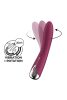 Satisfyer Spinning Vibe 1 - forgó fejes G-pont vibrátor (piros)