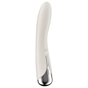   Satisfyer Spinning Vibe 1 - forgó fejes G-pont vibrátor (bézs)