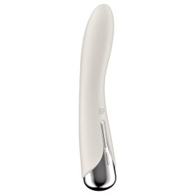   Satisfyer Spinning Vibe 1 - forgó fejes G-pont vibrátor (bézs)