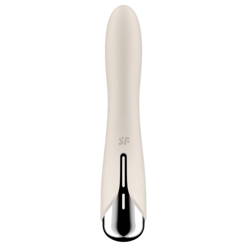 Satisfyer Spinning Vibe 1 - forgó fejes G-pont vibrátor (bézs)