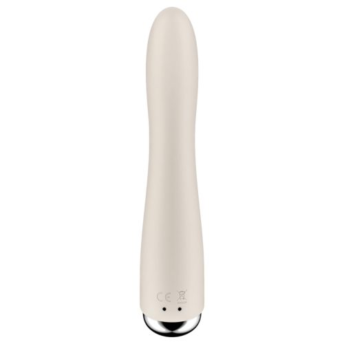 Satisfyer Spinning Vibe 1 - forgó fejes G-pont vibrátor (bézs)