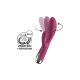 Satisfyer Spinning Rabbit 1 - forgó csiklókaros vibrátor (piros)