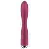 Satisfyer Spinning Rabbit 1 - forgó csiklókaros vibrátor (piros)