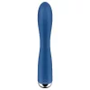 Satisfyer Spinning Rabbit 1 - forgó csiklókaros vibrátor (kék)