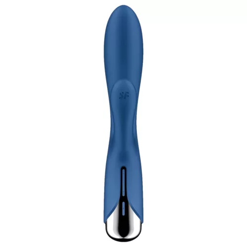 Satisfyer Spinning Rabbit 1 - forgó csiklókaros vibrátor (kék)