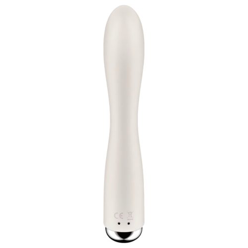 Satisfyer Spinning Rabbit 1 - forgó csiklókaros vibrátor (bézs)