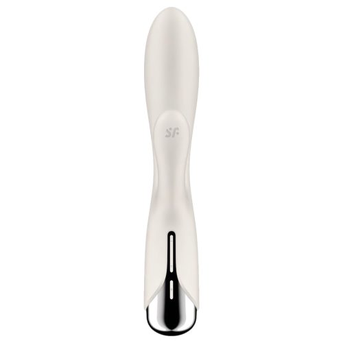 Satisfyer Spinning Rabbit 1 - forgó csiklókaros vibrátor (bézs)