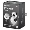 Satisfyer Pocket Panda - léghullámos csiklóizgató (fekete)