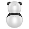 Satisfyer Pocket Panda - léghullámos csiklóizgató (fekete)