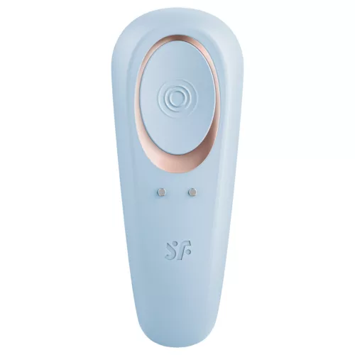 Satisfyer Double Classic - párvibrátor (kék)