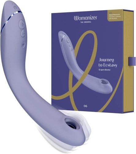 Womanizer OG - akkus, léghullámos 2in1 G-pont vibrátor (lila)