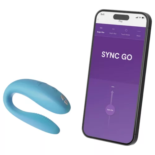 We-Vibe Sync Go – App-vezérelt párvibrátor (türkiz)