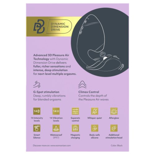 Womanizer Next Duo - 2in1 G-pont vibrátor (fekete)