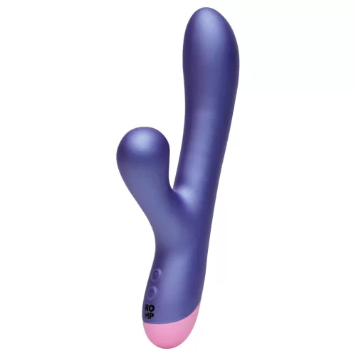 ROMP Pulse - G-pont vibrátor léghullámos csiklóizgatóval (lila)