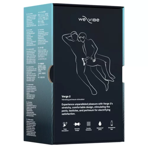 We-Vibe Verge 2 – App-vezérelt vibrációs péniszgyűrű, férfiaknak (fekete)
