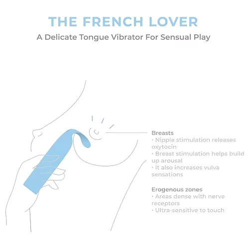 / Smile Makers - Francia szerető vibrátor (kék)