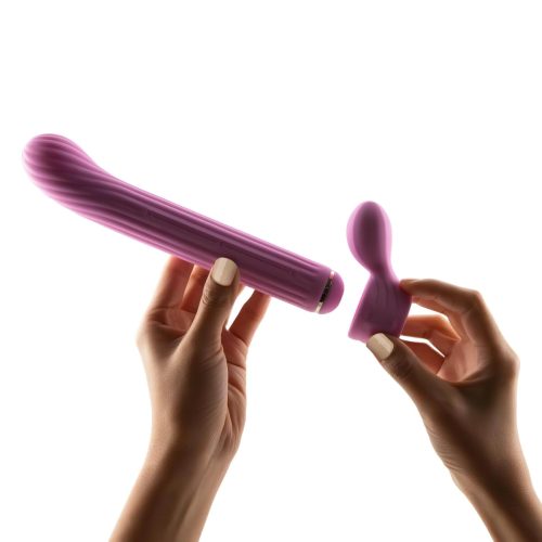 / Magic Stick - vibrátor, cserélhető feltétekkel (pink)