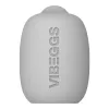 VIBEGGS Ribs Delight - vibrációs tojás maszturbátor (fehér)