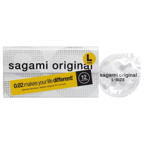 Sagami Original 0.02 L - ultravékony óvszer (58 mm, 12 db)