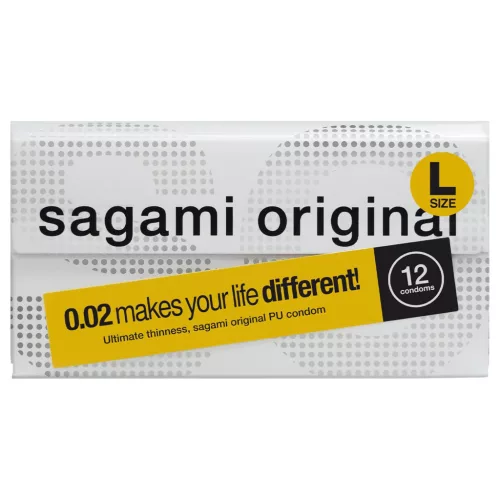 Sagami Original 0.02 L - ultravékony óvszer (58 mm, 12 db)