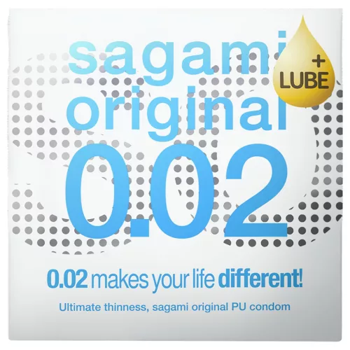 Sagami Original 0,02 - extra síkosított óvszer - 55mm (1db)