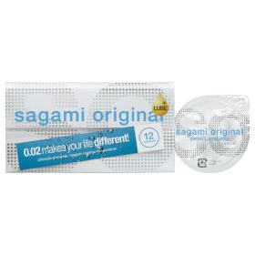   Sagami Original 0.02 - extra síkosított óvszer - 55mm (12db)