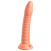 Dillio Wild Thing - barázdált dildó (19cm) - narancs