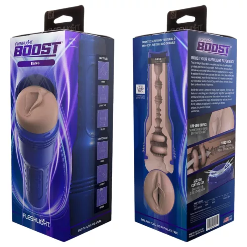 Fleshlight Boost Bang - élethű műpunci maszturbátor (testszínű)