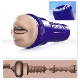   Fleshlight Boost Blow - élethű száj maszturbátor (natúr)