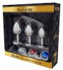 Alive Anal Pleasure - fém anál plug készlet (ezüst)