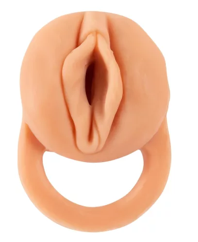 Nature Skin - péniszköpeny és műpunci - 18 cm (testszínű)