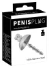 / Penisplug - fém, bordázott dilátor (ezüst)