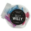 / Silly Willy - tapadókorong szilikon dildó - 12 db (színes)
