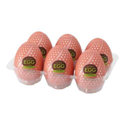 TENGA Egg Combo Stronger - maszturbációs tojás (6db)