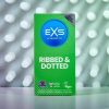 EXS Ribbed, Dotted and Flared - pontozott óvszer (12db)