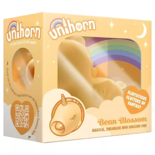 Unihorn Bean Blossom - akkus unikornis csiklóizgató (sárga)