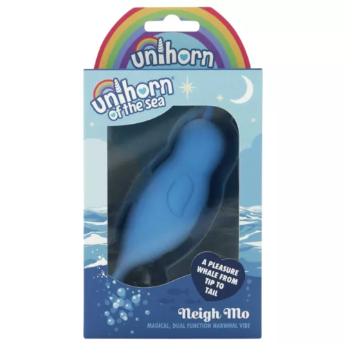 Unihorn Of The Sea - akkus narvál csiklóizgató vibrátor (kék)