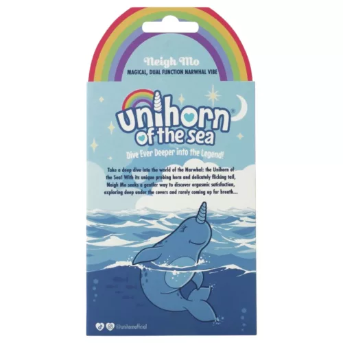 Unihorn Of The Sea - akkus narvál csiklóizgató vibrátor (kék)