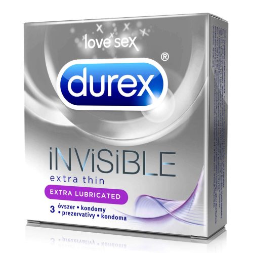 Durex Invisible - extra síkos óvszer (3db)