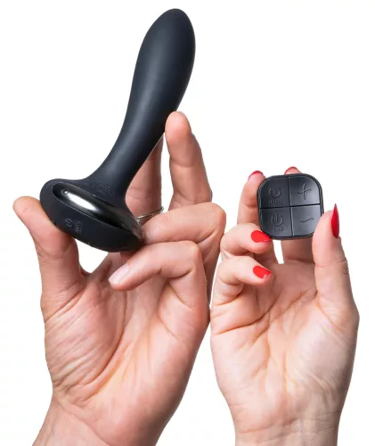 / HOT Octopuss PleX with flex - rádiós anál vibrátor (fekete)