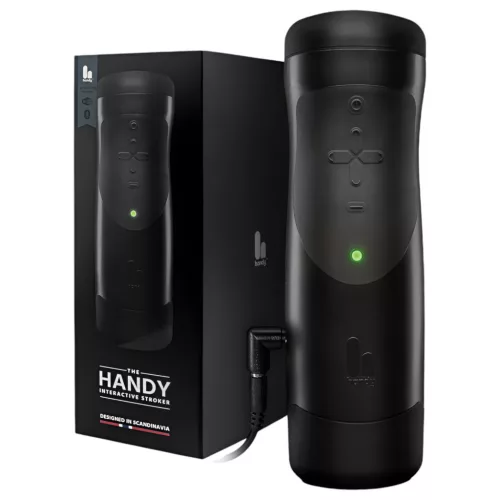 The Handy 1.1 - Interaktív maszturbátor, férfiaknak (fekete)