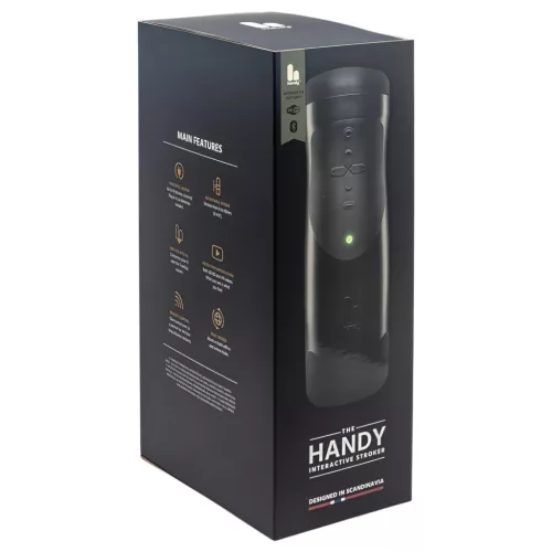 The Handy 1.1 - Interaktív maszturbátor, férfiaknak (fekete)