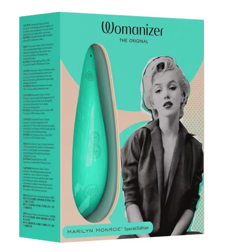 / Womanizer Marilyn Monroe - léghullámos csiklóizgató (türkiz)