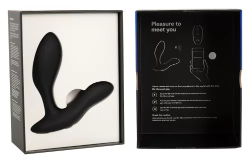 We-Vibe Vector+ – App-vezérelt análvibrátor (fekete)