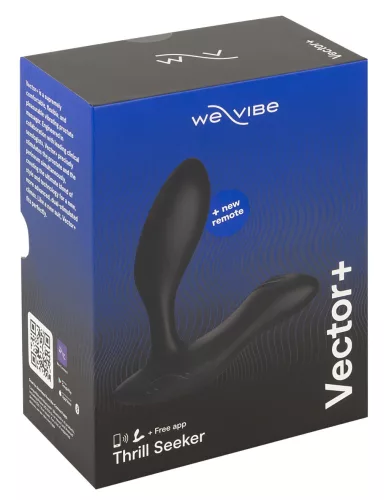 We-Vibe Vector+ – App-vezérelt análvibrátor (fekete)