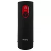 WYNE 07 - akkus, rezgő-szívó maszturbátor (fekete)