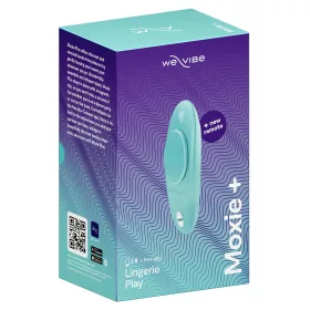   We-Vibe Moxie+ – App- és távirányítós csiklóvibrátor (türkiz)